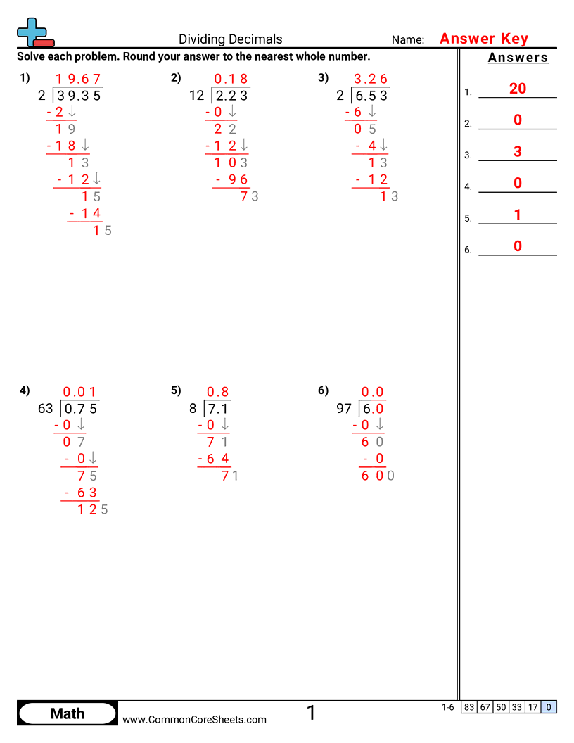 Decimal Worksheets - dividing-decimals-in-dividend-and-divisor worksheet