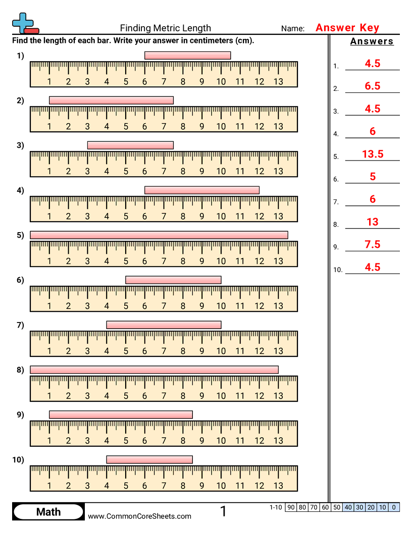 Measurement Worksheets - metric-ruler worksheet