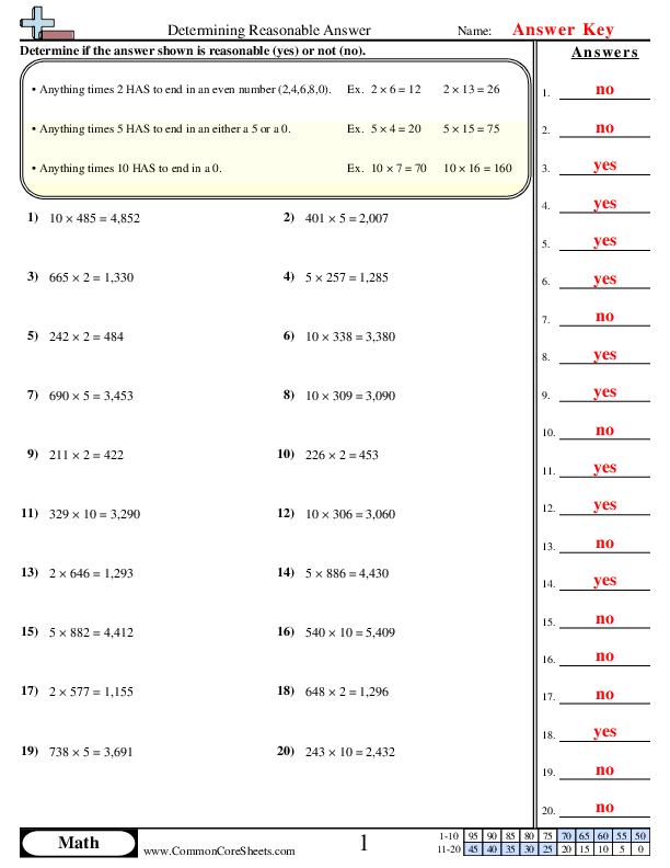  - determining-reasonable-answers-2-5-10 worksheet