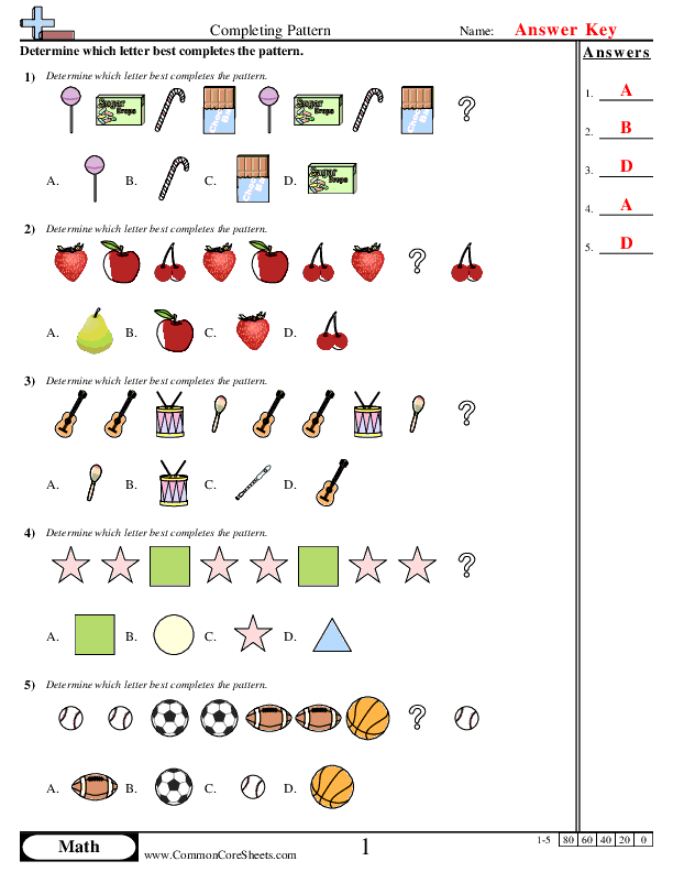  - continuing-patterns-visual worksheet