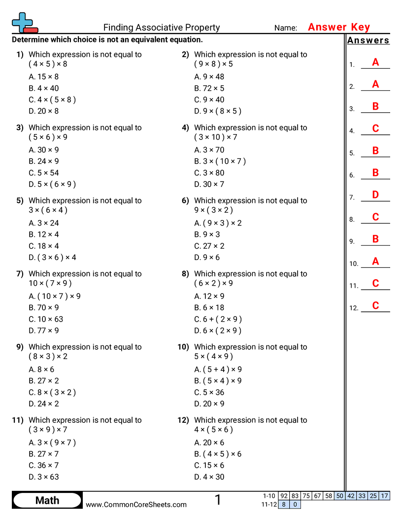 Related worksheet
